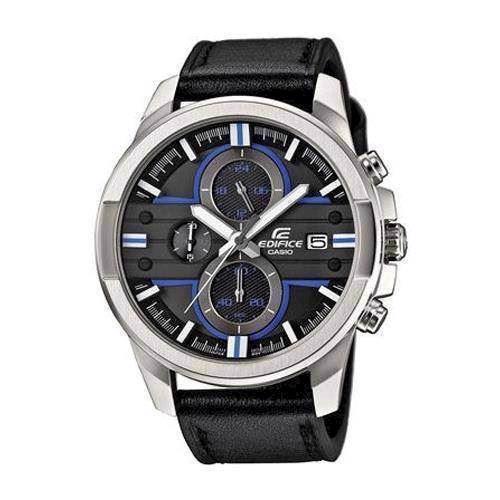 Image of Casio Edifice satineret rustfri stål quartz med chrongraph (5451) Herre ur, model EFR-543L-1AVUEF